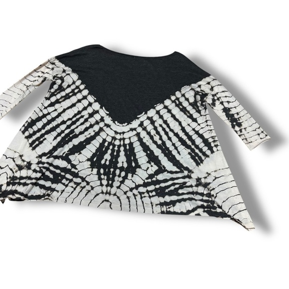 NWT We The Free Gray Cream LA Livin’ Coastal Tie-Dye Tunic Top - XSmall - Picture 3 of 10
